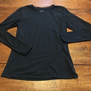 NWOT Pure jill stretch cotton crew neck tee black